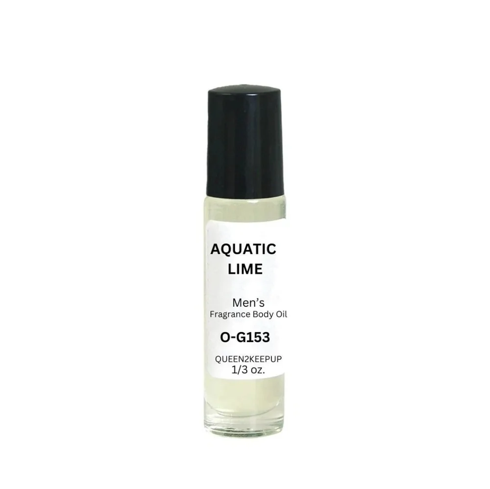 Aquatic Lime (Men) Body Oil 10 ml Fragrance Pure Uncut 1/3 oz Roll-On Scent